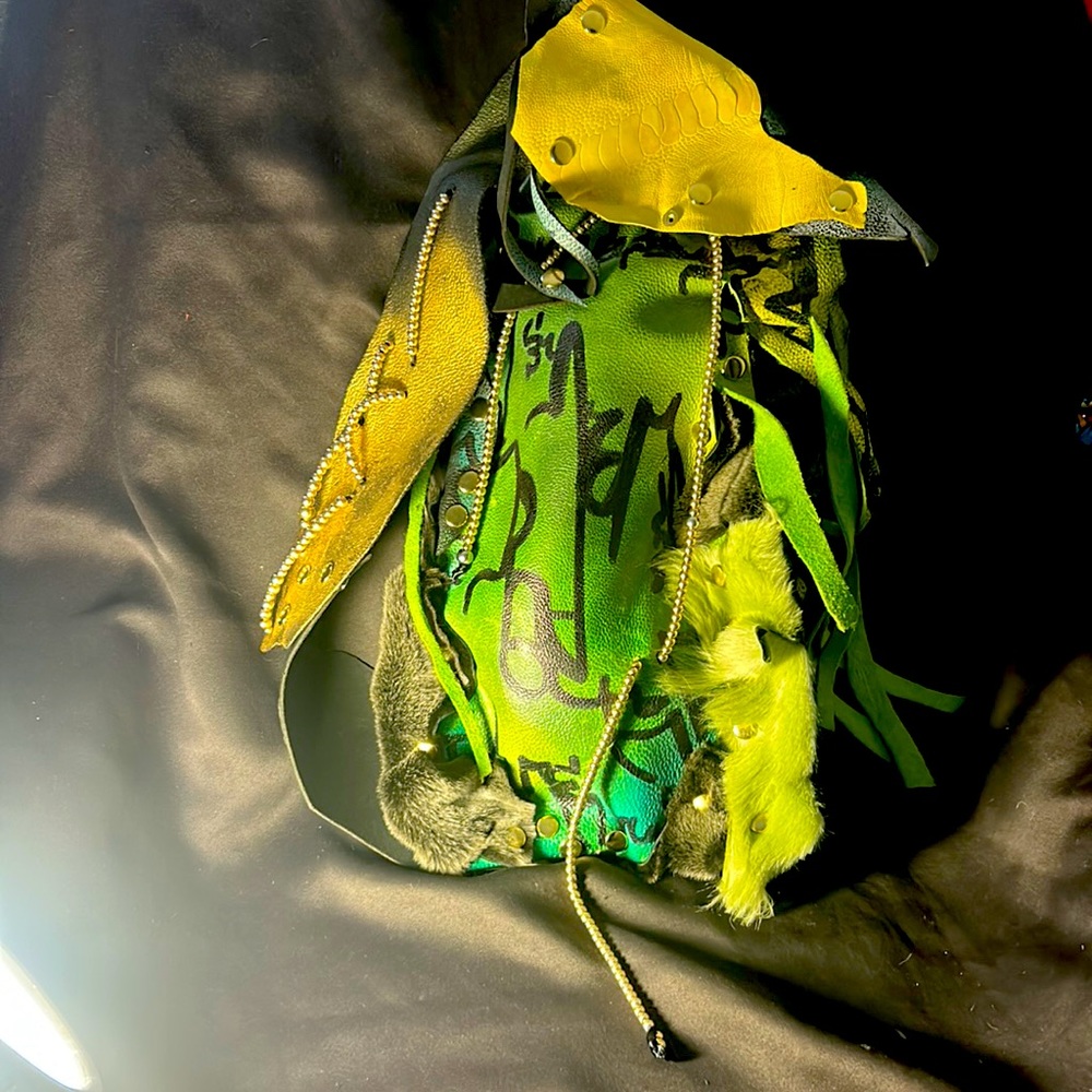 Hand designed Leather shoulder bag